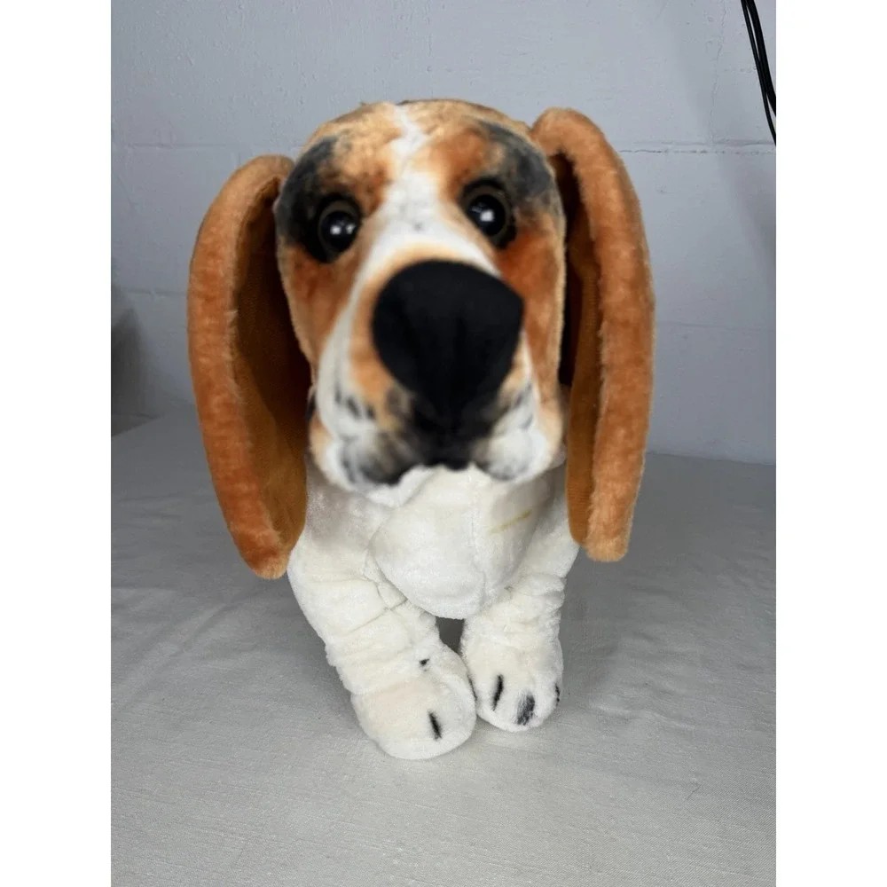 Melissa & Doug Basset Hound Plush Dog Stuffed Animal Floppy Ears Realistic Toy